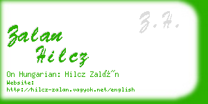 zalan hilcz business card